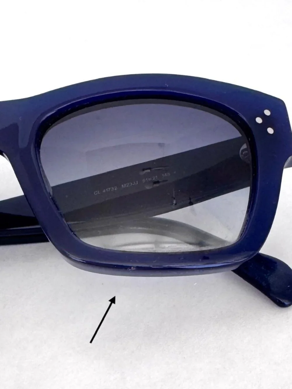 Celine Women's CL 41732S 41732/S Fashion Sunglasses Blue with Original Soft Case